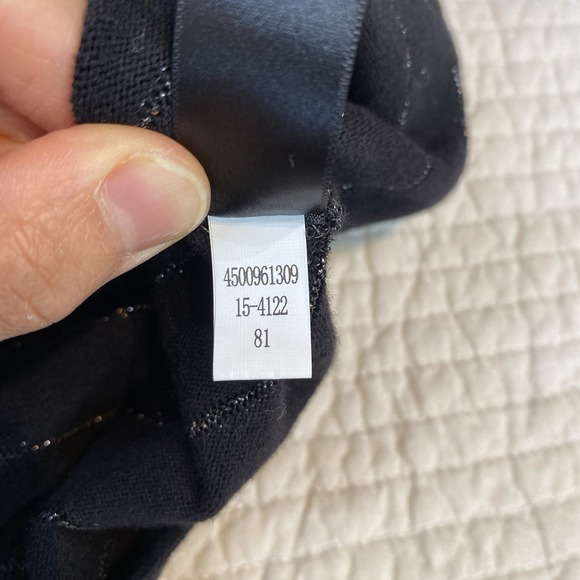 White House Black Market Women's Knit Sweater Dress Small Metallic Stripe - Picture 9 of 14